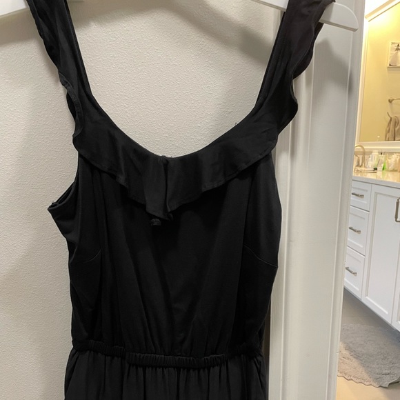 Worn once black soft green pant romper from LOFT size XSP - Picture 2 of 3